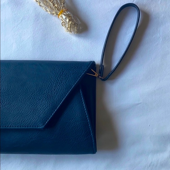 Navy Envelope Clutch - Picture 3 of 9
